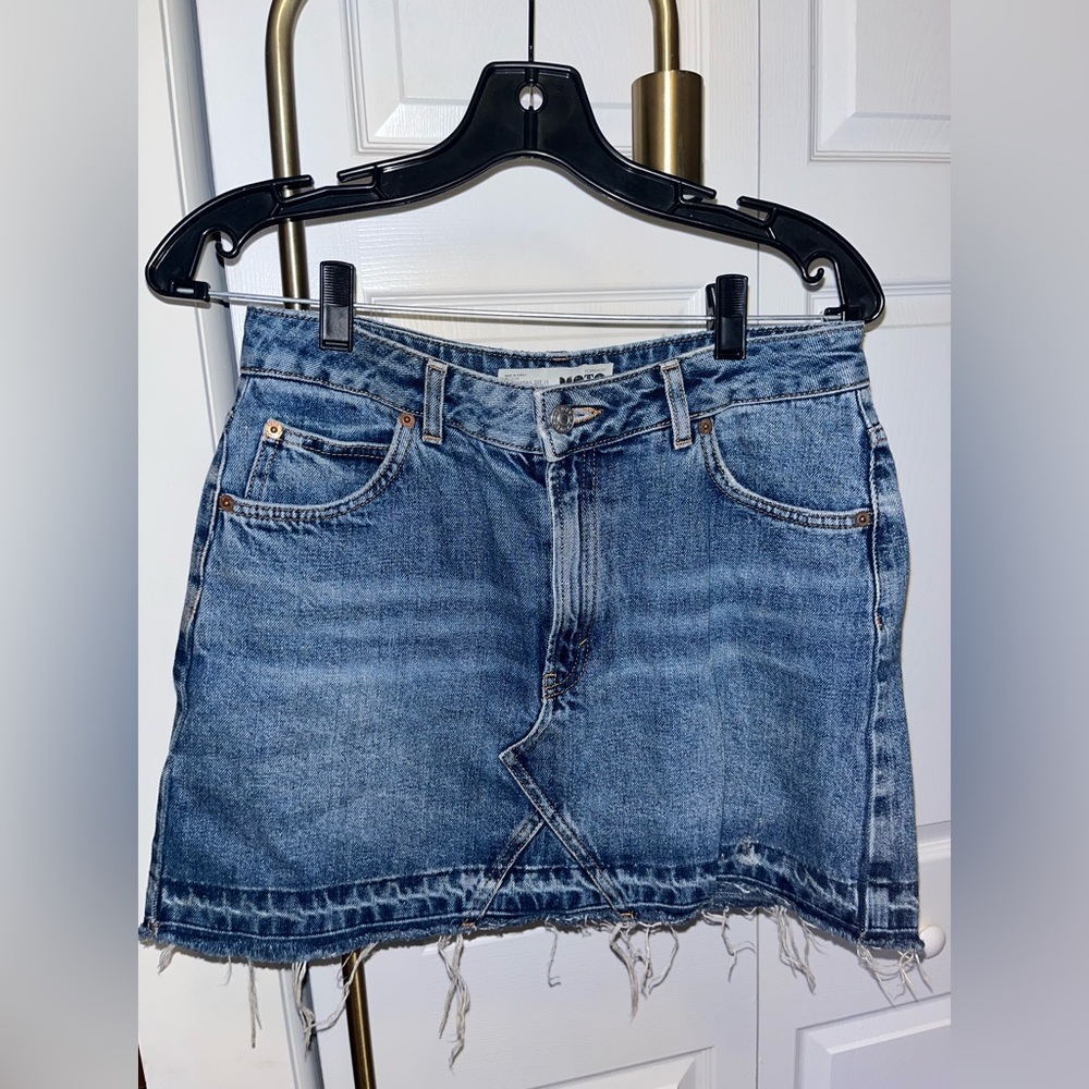 Topshop mini jean skirt size 6